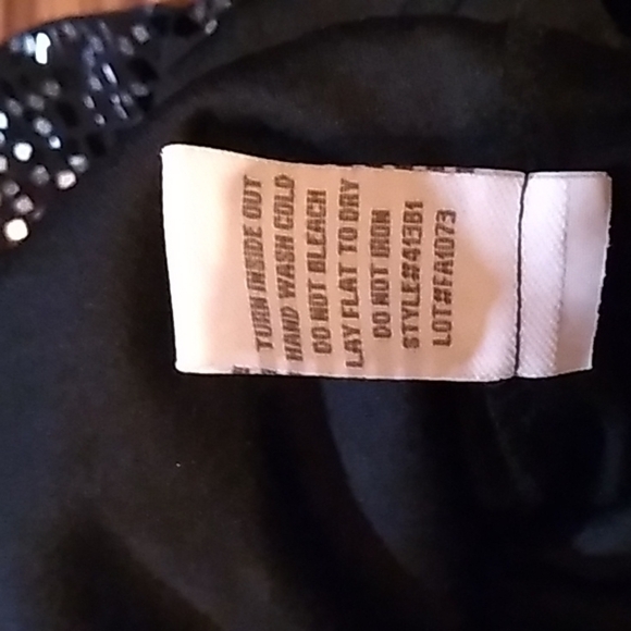 Ronni Nicole 10 black sequin formal dress nwt - Picture 5 of 5